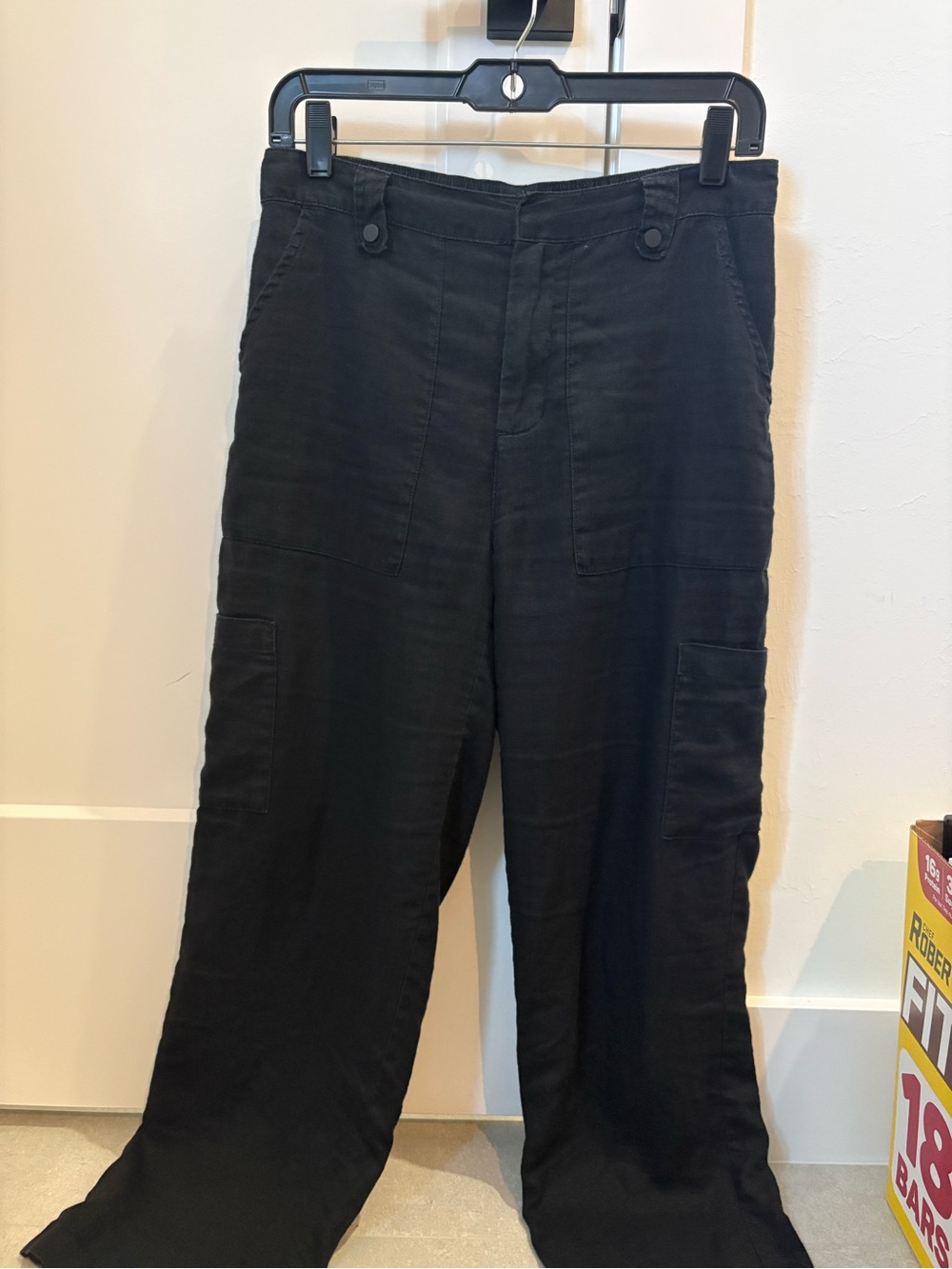 Black linen pants